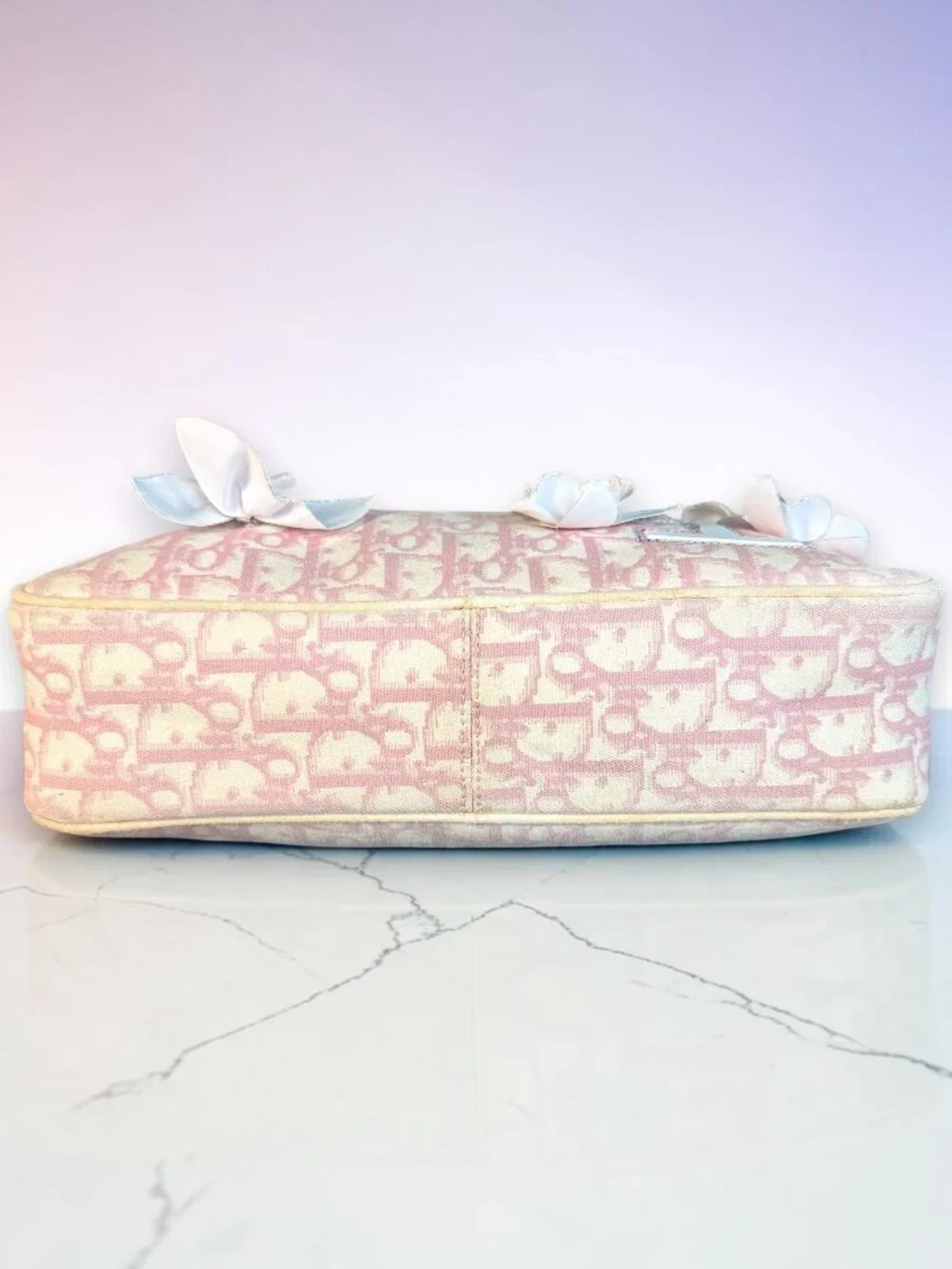 Christian Dior Vintage Y2K Girly No. 1 Trotter Monogram Flower Bag with COA
